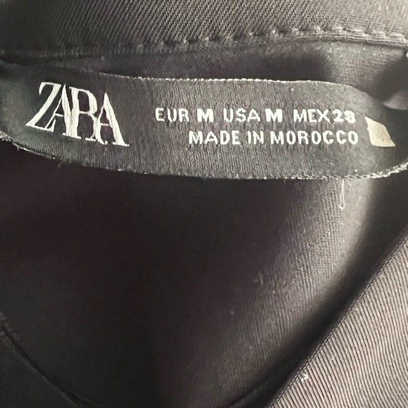 Zara Black Dress with Cream Floral Accents - Picture 2 of 9